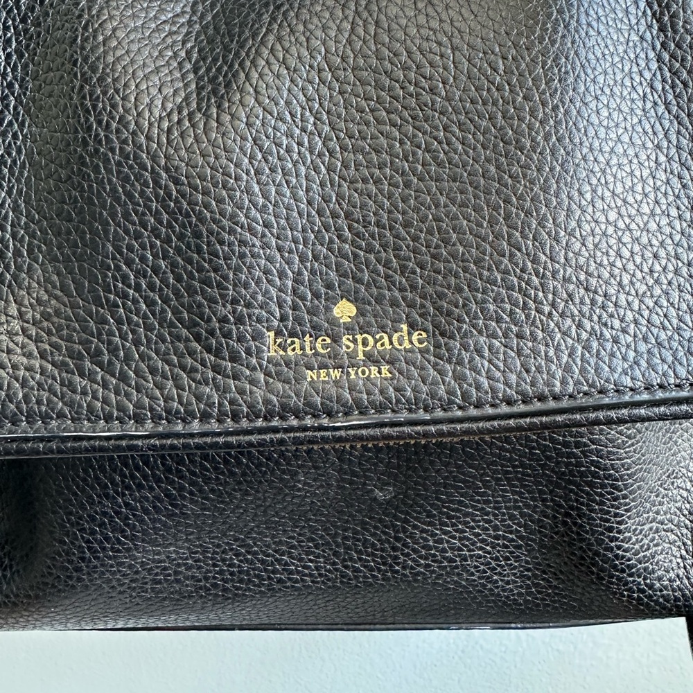 Kate Spade New York Black Pebbled Leather Chester Street Miri bag purse - Picture 2 of 10